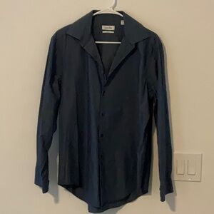 Calvin Klein Dark Blue Dress Shirt